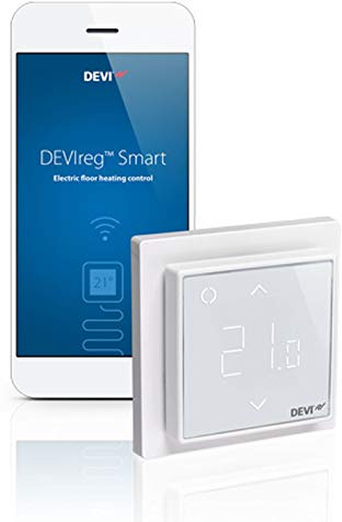 DEVIreg Smart WLAN Heizungsthermostat programmierbar Fussbodenheizung elektrisch Wandthermostat Raumtemperaturregler Bodenheizung GIRA Berker merten Jung reinweiß 140F1141