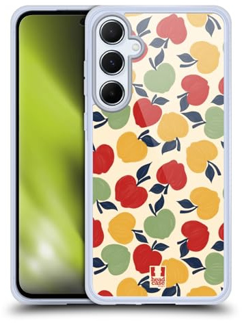 Head Case Designs Mela Stampe Frutta Custodia in Gel [Protezione di Grado Militare] Compatibile con Samsung Galaxy A55 5G