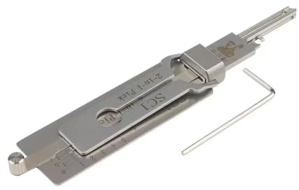 2-in-1-Autoschlüssel-Lesegerät und Dietrich-Decoder-Set, SS001, professionelles Auto-Schlosser-Werkzeug, Edelstahl, vollständiges Dietrich-Set für britische Fahrzeuge