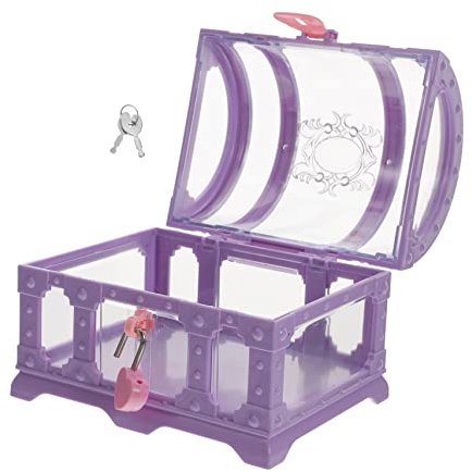 SOIMISS Small Treasure Chest Toy Storage Box for Boys and Girls Pirate Box Lock for Pirate Party Favors and Toy Organization