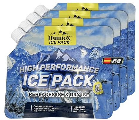 Huniox® Ice Packs for Cool Bag - Kühlpads für Kühltasche - Cool Packs - Gel Kühlpads - Kühlpads Klein - Kühl Akkus - Kühlakku Gel – Kühlbeutel - Kühlelemente für Kühltasche - Kühlakku