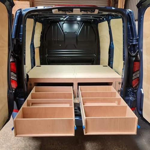 Ford Custom 2023+ Van Raised Floor with Drawers – False Floor