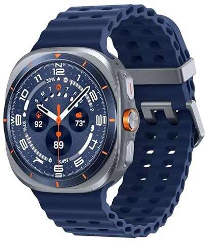 Samsung Galaxy Watch Ultra (2025) 47mm LTE Smartwatch, Titanium Casing, Advanced Sleep Coaching, Running Coach, Energy Score, Heart Rate Tracking, GPS, Titanium Blue (Renewed)