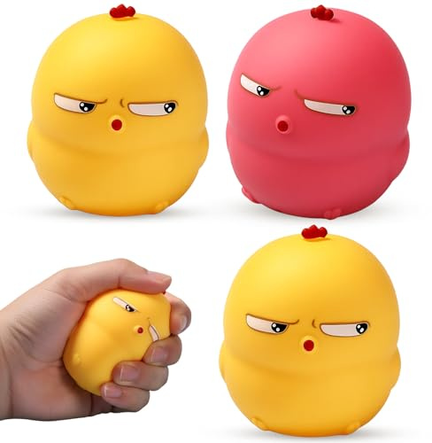 3PCS Wutball Für, Antistressball, Anti Stress Ball Für, Wutball Für, Weicher und Robuster Squeeze Ball für Schule, Büro und Zuhause