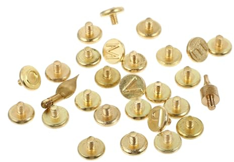 SUPVOX Set Punte per Pirografia 28 26 Lettere Maiuscole Punte per Penna per Pirografia per Incisione su Legno e Sughero Accessori per Saldatore per Creazioni e Decorazioni