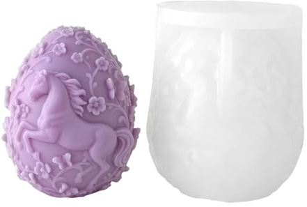 Stampo in silicone a tema pasquale stampi in silicone per uova di cavallo in rilievo stampi in silicone per resina epossidica che fa sapone cioccolato forniture per la cottura