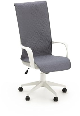 fundabel® Funda Acolchada Silla Gaming, Oficina y Escritorio, Gris | Repelente a Líquidos | Antideslizante | Lavable | Protector Universal | Fabricada en España