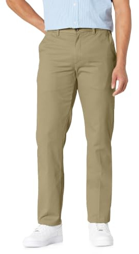 Amazon Essentials Men's Slim-Fit Wrinkle-Resistant Flat-Front Chino Pant, Khaki, 29W x 32L