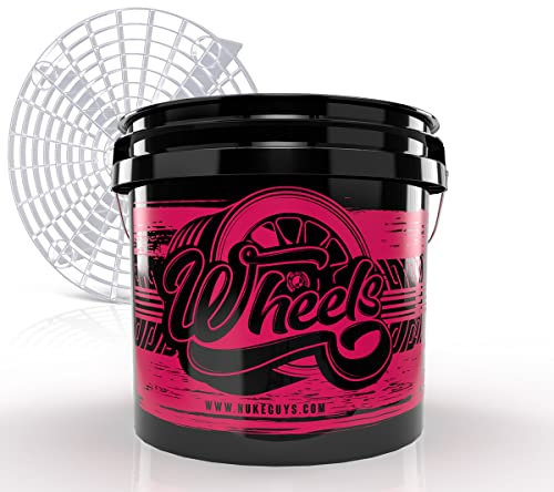 Nuke Guys Made by GRITGUARD US 3,5 GALLONEN Wascheimer für die Felgen - 3 Eimer Waschmethode - schonende Fahrzeugpflege Eimer für die Felgenreinigung - für die sanfte Handwäsche, schont den Lack