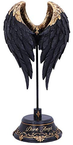 Nemesis Now Dark Angel - Figura gótica de alas de Hadas caídas (26 cm), Color Negro