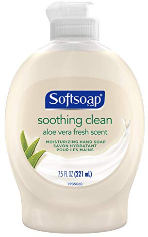 Softsoap Liquid Hand Soap with Flip Top Cap, Soothing Clean, Aloe Vera Fresh Scent - 7.5 Fl. Oz