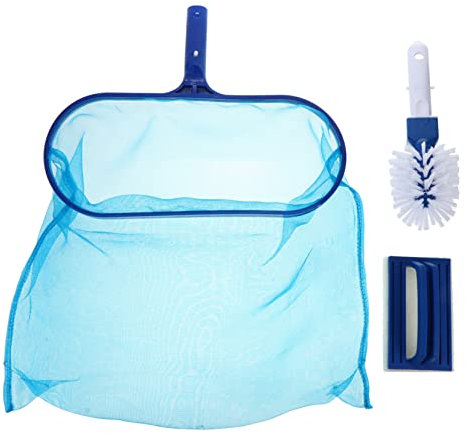 BESPORTBLE Pool Leaf Skimmer Net Cleaning Tool Set Pool Cleaner Kit 5-section Pole Brush Included