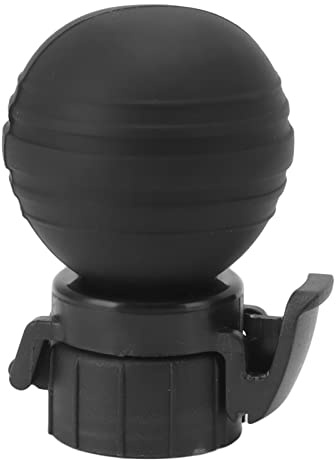 Silicone Soda Fizz Keeper, Manual Pump Cap for Carbonated Drinks, Reusable Bottle Stopper to Preserve Carbonation in Soft Drinks and Beer, Black