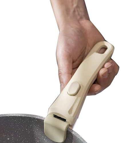 Abnehmbarer Topfgriff, Antihaft-Kochgeschirr-Set, abnehmbarer Griff, Töpfe und Pfannen, Topfclip, abnehmbarer Griff, Kochgeschirr, Topfgriff, geeignet für Zuhause, Kochtopfzubehör