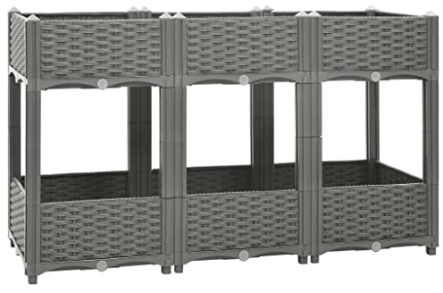 XGWKCNV Lawn & Garden Raised Bed 120x40x71 cm Polypropylene Gardening