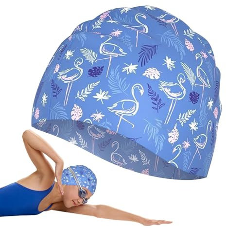Tapa de natación, Gorras de natación para Mujeres Sombrero de Pelo Largo