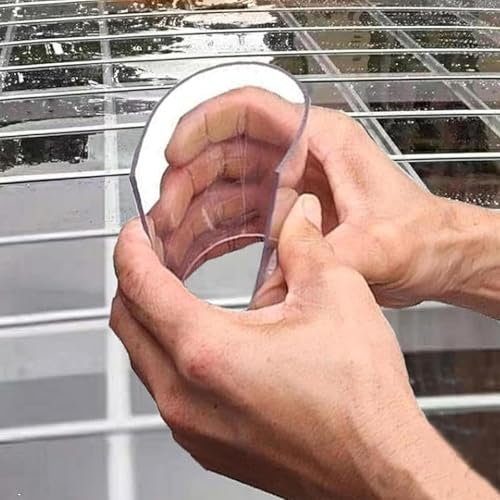 Klare UV-geschützte Platten Für Den Außenbereich, Regen- Und Bruchsicher, Für Carports, Gewächshäuser, Wintergärten Und Vordächer, Leicht Zu Biegen (4 x 49.2ft)