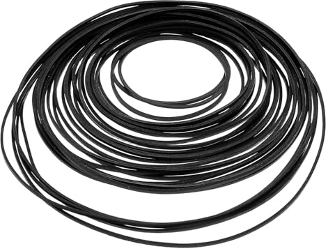 Kassettenspieler Reparaturriemen 30 Stück aus Gummi für Wartung | 45 bis 120mm, Universell Passend, Präzise Übertragung, Einfache Montage, Schwarz, für Plattenspieler