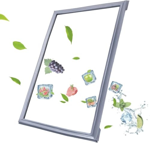 Junta Magnética para Puerta De Refrigerador. Piezas Completas Personalizables. Repuesto De Junta para Refrigerador Y Congelador. Incluye Cierrapuertas., Grey