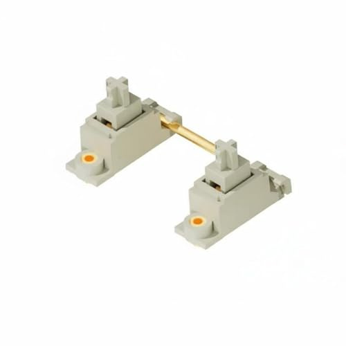 Moyeetings Mekaniskt tangentbordsstabilisatorset med automatisk kompenserande elastisk struktur med skruv-i PCB-kablar och PTFE-dynor. 2 mm till 1,6 mm PCB-kompatibilitet lämplig, krämvit, handsmidd