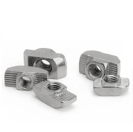 Écrou à main Écrous en T à enfoncer, 10 à 100 pièces, M3, M4, M5, M6, M8, pour fixation d'extrusions en aluminium(1515- m5 20pcs)