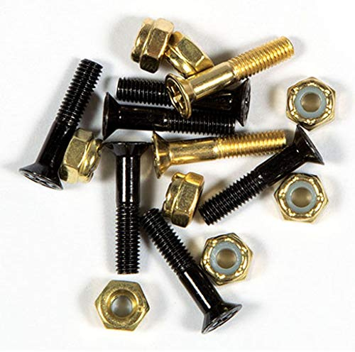 Independent Screws Genuine Parts Phillips Hardware Black/Gold Bx12 Pks/8 (88781) size: 1in