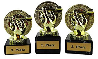 RaRu Dart-Pokale mit Gravur (1. - 3. Platz)