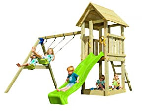 MASGAMES Parco Giochi Kiosk XL con Altalena Doppia MA821101