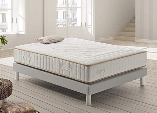 Living Sofa SIMPUR Relax: Matratze Elegance 180x200 cm | Höhe +/- 30cm | Taschenfedern | Memoryschaum | Hohe Dichte | Mittlere/Hohe Festigkeit | Komfort Multizone | Bettunabhängigkeit | Orthopädie