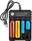 TFUFR 18650 Battery Charger 4 Slots, USB Rechargeable Battery Charge for 3.7V Li-ion TR IMR 10440 14500 16650 18650 16340(RCR123) Batteries With LED Display (No Battery)