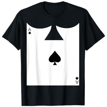 Original Halloween Spielkarte Kostüm Alice im Wunderland T-Shirt