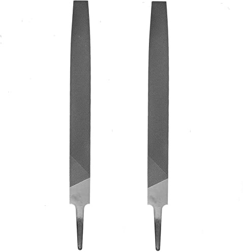 Axe File Sharpener Set 2PCS 6inch, SKZIRI Flat File Metal Axe Rectangular Cut Mill Smooth Cut File Carded Hardened Steel File for Metal Axe Sharpening,Sharpening Dull, Blunt or Tired Edges (6inch)