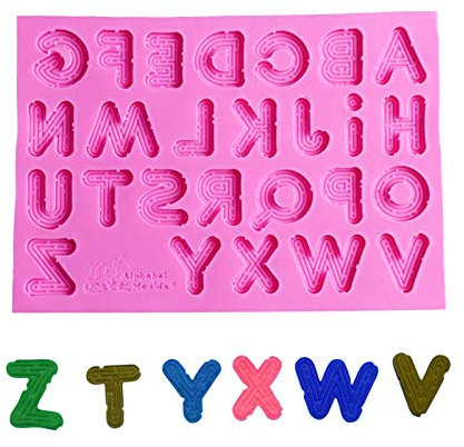 Stampi Per Pasta Di Zucchero Alfabeto Fondente Stampo In Silicone Utensili Da Forno Fai Da Te Stampo Per Decorare Torte