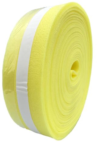 Bande périphérique isolante autocollante 25 m 150 x 8 mm plancher chauffant | La mousse à cellules fermées désolidarise la chape des murs, réduit les pertes de chaleur et limite le passage des laitances.