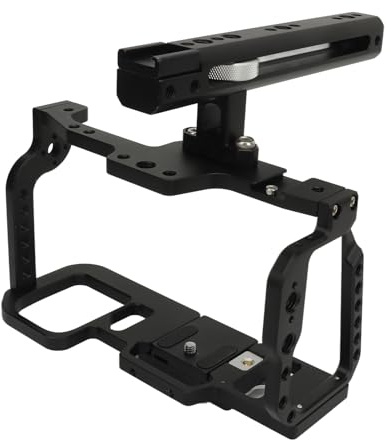 Yunseity Berufserinner Käfig und Oberer Griff, Vedio Käfig MIT 23 * 1/4 7 * 3/8 Gewindelöchern und 1 Kaltschuh für BMPCC 4K 6K