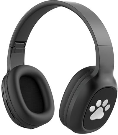 Fiauli Bluetooth Headphone,Wireless Headphone Over Ear with Built-in Mic,HiFi Sound Memory Card Support Wireless Bluetooth Headphone, Bluetooth 5.3 Headset,16H Battery Life for Home Office (Black)