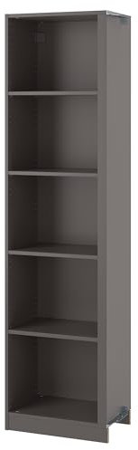 PAX Add-on Eckschrank mit 4 Einlegeböden, 53x35x201 cm, dunkelgrau