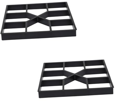 Sosoport 2stücke Teiliges Langlebiges Pflasterform Diy-gartenwege Praktische Zementform Für Stilvolle Trittsteine Und Pflastersteine