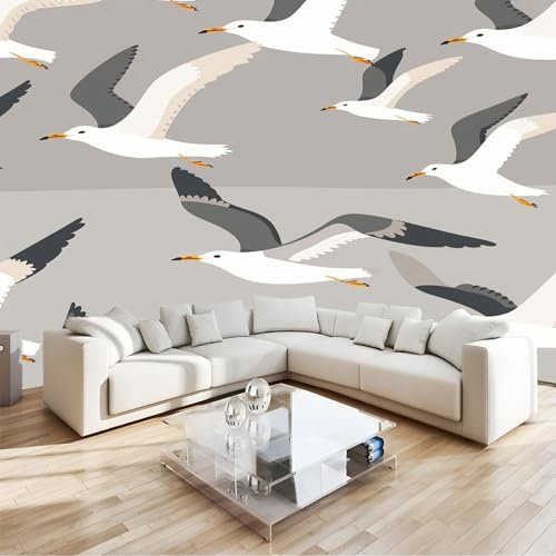 Carta da Parati Fotografica Uccello da Pesca - Design Carta per Pareti Camera - Fotomurali in Tessuto Non Tessuto 150 x 105 cm - Colla Non Inclusa