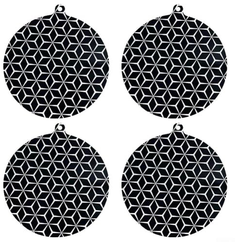 Lot de 4 tapis de protection en silicone pour plaque à induction - Protection efficace contre les rayures et la chaleur pour votre table de cuisson (rond 24,5)