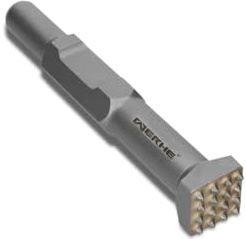 WERHE krysshammare HEX30, mejsel för betong och sten, 16 hårdmetalltänder