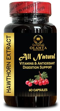 OLANTA TRADE SOLUTION Premium Hawthorn Berry Extract – Herbal Antioxidant & Vitality Support – Plant-Based Immunity Formula for Daily Wellness – Non-GMO – 1 Bottle 60 Capsules