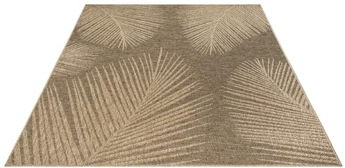 Soil – ca. 80 x 150 cm Outdoor Teppich wetterfest Jute-Look Balkon Terrasse | Outdoor Teppich für Balkon, Terrasse & Garten, wetterfest, UV-beständig & pflegeleicht, moderner Jute-Look