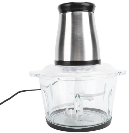 Molilla de Carne Eléctrica de Acero Inoxidable Procesador Alimentos Eficiente Licuadora Carne 200w para Verduras y Frutas (EU enchufe 220V)