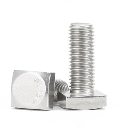 bulloni a testa quadrata, 1~10 pezzi M4 M5 M6 M8 M10 M12 304 A2 Viti a testa quadrata in acciaio inossidabile Bullone for macchina a testa quadrata(100mm,M12 1pcs)