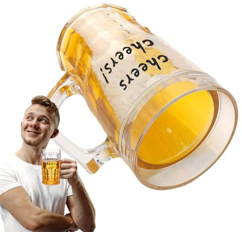 Dgayaeic Vasos De Cerveza Para Congelador,Copa De Cerveza De Doble Capa - Taza De 450ml Para Bromas Aislada Para Fiestas En La Piscina Vacaciones En La Playa Reuniones Familiares Barbacoas En El