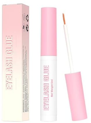 Strong Lash Glue - Clear Waterproof Eyelash Glue - Long-Lasting & Quick-Drying With Brush For Lash False Eyelash Extensions - Natural & Invisible For Sensitive Eyes