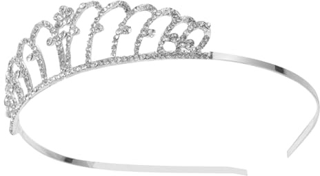 Cerchietto Corona Decorato Argento per Bambine e Ragazze