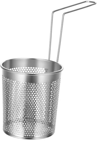 DIYEAH Passoire Inox à Mailles Fines avec Poignée Détachable pour Pâtes et Légumes Panier Égouttoir Filtre Alimentaire Métallique Facile à Ranger et Utiliser