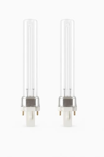 MARINE COLOR Bombilla UV Treinta y Seis Vatios Lote Dos Reemplazo Filtro Estanque Acuario Base G23 Accesorio Iluminación Ultravioleta Durable Compatible Sistema Filtración Agua Dulce Agua de Mar Uso